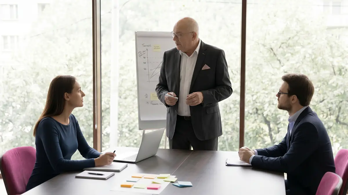 Professionelles Impulstraining mit Präsentation und Teammeeting fördert Kommunikation, Motivation und erfolgreiche Zusammenarbeit im modernen Büro